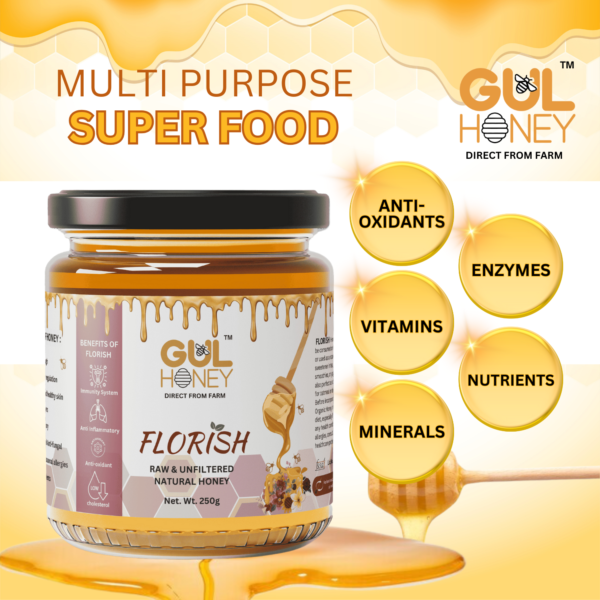 Gul Honey Florish Honey -100% pure Natural Organic Honey