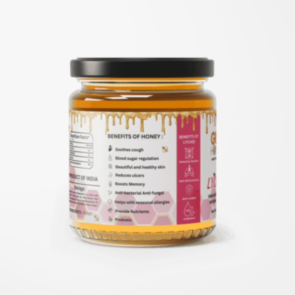 Gul Honey Lychee Honey -100% pure Natural Organic Honey