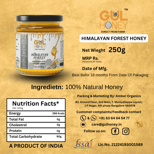 Gul Honey Himalayan Honey -100% pure Natural Organic Honey