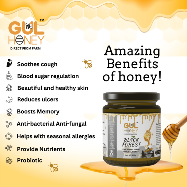 Gul Honey Forest Honey -100% pure Natural Organic Honey