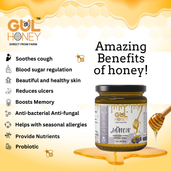 Gul Honey Jumun Honey -100% pure Natural Organic Honey