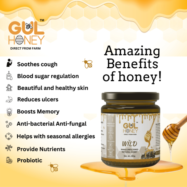 Gul Honey Wild Honey -100% pure Natural Organic Honey